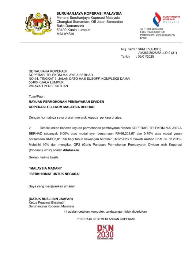 RAYUAN PEMBAYARAN DIVIDEN 2023